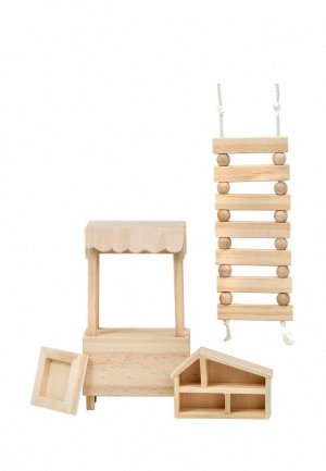 Набор игровой Lundby деревянная мебель для домика «Сделай сам». Цвет: бежевый
