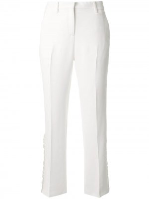 Укороченные брюки с оборками Nº21. Цвет: белый