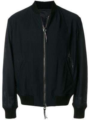 Куртка-бомбер на молнии Giorgio Armani. Цвет: черный