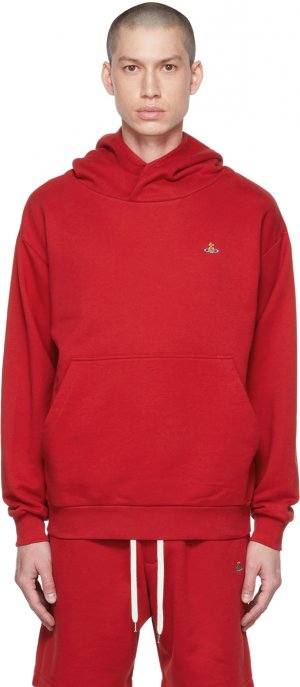 Красный пуловер с капюшоном Vivienne Westwood