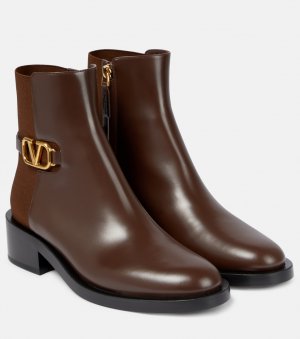 Ботинки челси со вставками и логотипом VLogo , коричневый Valentino Garavani