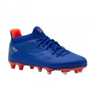 Детские футбольные кроссовки FG со шнурками - Viralto III синий/оранжевый KIPSTA, цвет blau Kipsta