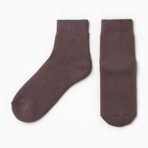 Носки махровые MINAKU. Цвет: коричневый