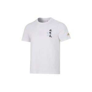 Graphic Print Casual T-Shirt Men Tops White HE7347 Adidas