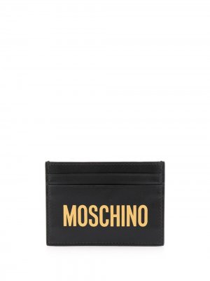 Картхолдер с логотипом Moschino. Цвет: черный