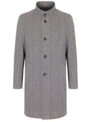 Пальто из шерсти и кашемира EDUARD DRESSLER R. Цвет: серый