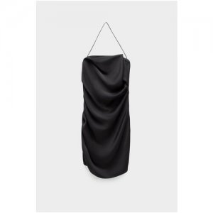 Платье , повседневное, прилегающее, мини, размер 44, черный ANOUKI. Цвет: черный