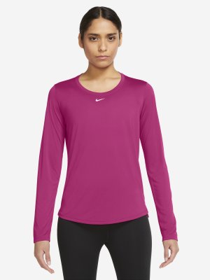 Лонгслив женский Dri-FIT One, Розовый, размер 46-48 Nike