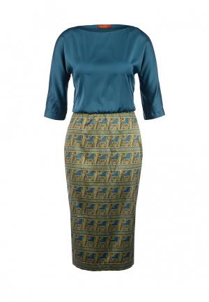 Платье Анна Чапман. Цвет: разноцветный