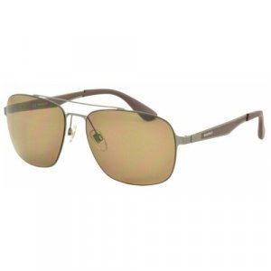 Солнцезащитные очки , прямоугольные, оправа: металл, с защитой от УФ, для мужчин, коричневый Megapolis. Цвет: коричневый