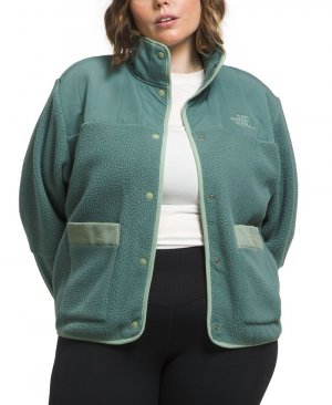 Флисовая куртка больших размеров Cragmont с застежкой спереди , зеленый The North Face