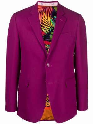 Single-breasted suit jacket ETRO. Цвет: фиолетовый