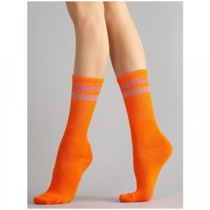 Носки , размер 36-38, оранжевый Giulia. Цвет: оранжевый