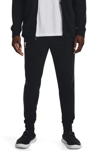 Спортивные брюки мужские Ua Rival Terry Jogger черные SMT Under Armour. Цвет: черный