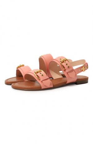 Кожаные сандалии AGL. Цвет: розовый