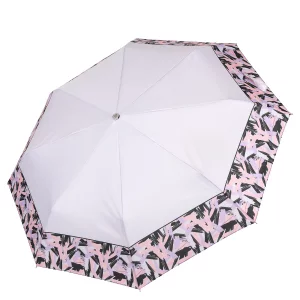 Зонт складной женский автоматический L-20275-10, сиреневый FABRETTI