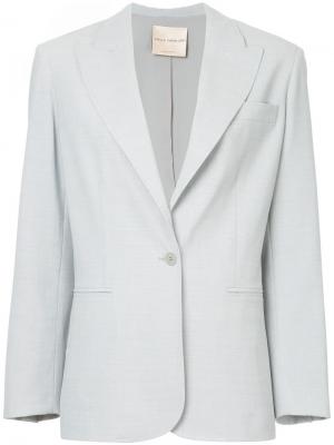 Пиджак с заостренными лацканами Erika Cavallini. Цвет: серый