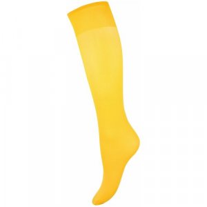 Женские гольфы средние, 40 den, размер UNICA, желтый Mademoiselle. Цвет: желтый