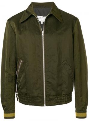 Куртка-бомбер Maison Margiela. Цвет: зеленый