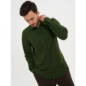 Рубашка , размер M, зеленый FINN FLARE. Цвет: зеленый/темно-зеленый