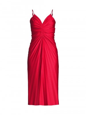 Плиссированное платье Marylin со сборками , красный Delfi