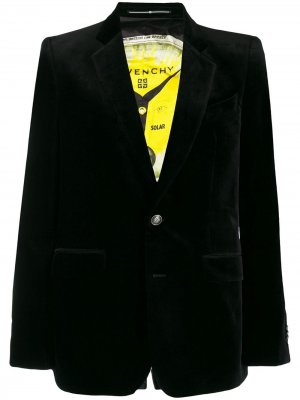 Фактурный блейзер Givenchy. Цвет: черный