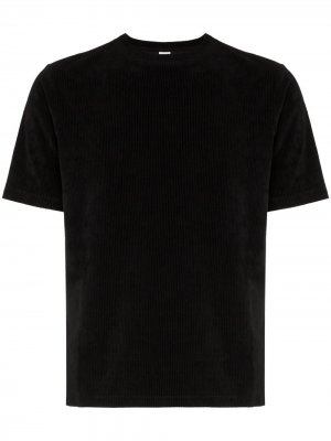 Вельветовая футболка Dashiel Brahmann. Цвет: черный