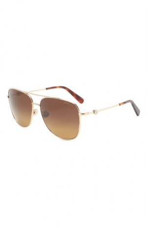 Солнцезащитные очки Moncler. Цвет: коричневый