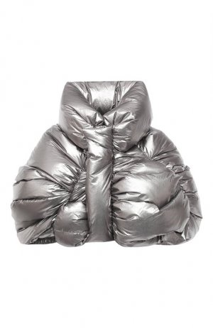 Пуховая куртка Moncler + Rick Owens. Цвет: серебряный