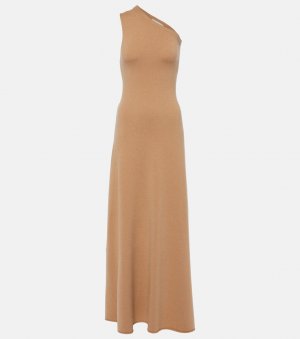 Платье макси n°301 из лебединого кашемира , коричневый Extreme Cashmere
