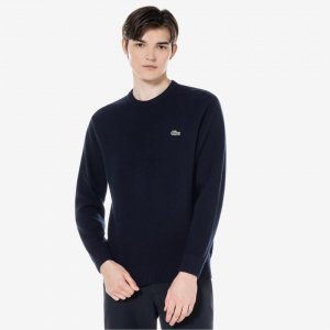 Мужской базовый пуловер с круглым вырезом [Темно-синий] Lacoste