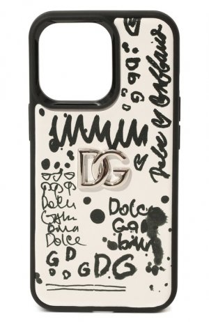 Чехол для iPhone 13 Pro Dolce & Gabbana. Цвет: чёрно-белый