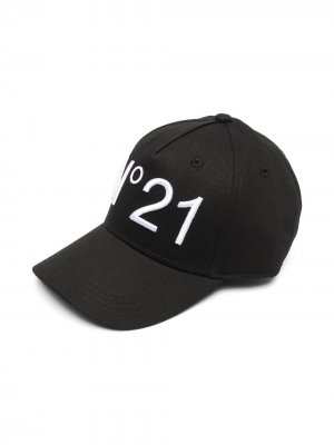 Бейсболка с вышитым логотипом Nº21 Kids. Цвет: черный