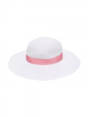 Шляпа с лентой Simonetta. Цвет: белый