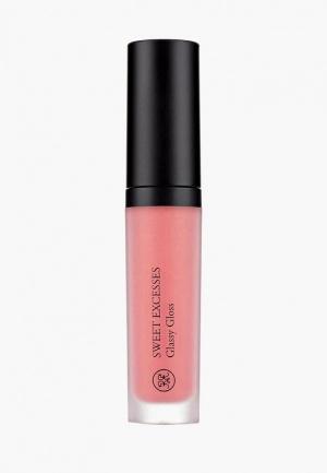 Блеск для губ Rouge Bunny Glassy Gloss `Сладкие Излишества` 81 тон-пралине. Цвет: розовый