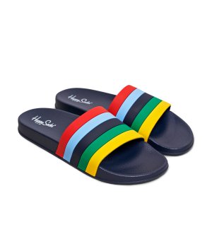Сланцы Happy Socks Shoes (Pool Slider Stripe Str114)