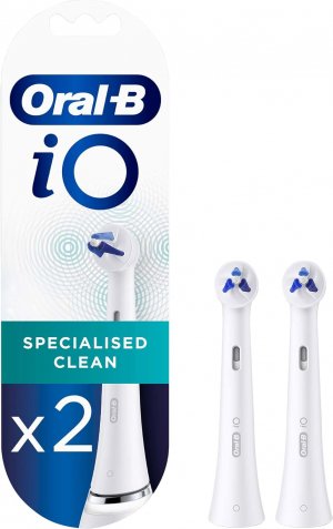 IO Specialized Clean перезаряжаемая зубная щетка Сменная головка, белая 2 шт. Oral-B