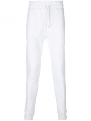 Спортивные брюки с эластичным поясом Maison Kitsuné. Цвет: белый