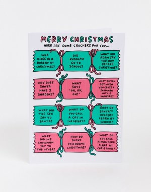 Новогодняя открытка cracker jokes-Мульти Veronica Dearly