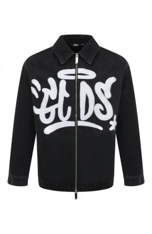 Джинсовая куртка GCDS. Цвет: чёрный