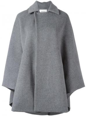 Расклешенное пальто с потайной застежкой Enföld. Цвет: серый