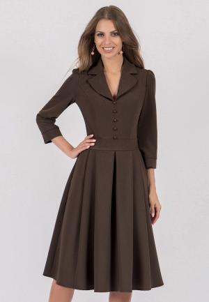 Платье Olivegrey LUSSY. Цвет: коричневый