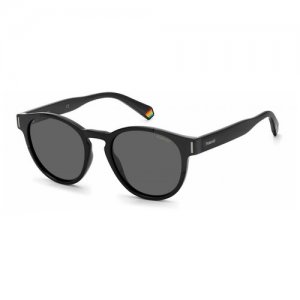Солнцезащитные очки , черный, серый Polaroid. Цвет: черный