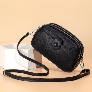 Кожаная модная сумка для мамы, мобильного телефона, мини-сумка через плечо, женская на большая вместимость VIA ROMA