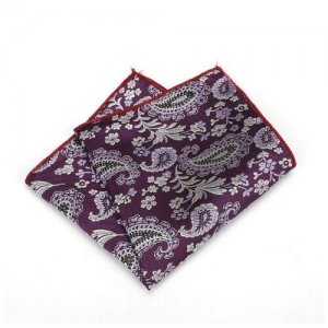 Нагрудный платок , для мужчин, фиолетовый, серебряный 2beMan. Цвет: красный