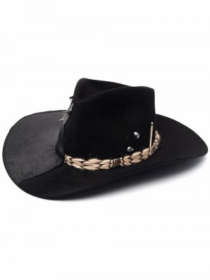 Шляпа-федора со вставками Nick Fouquet. Цвет: черный