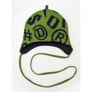 Шапка ORSO BIANCO Symbol зеленый, размер 46. Цвет: зеленый