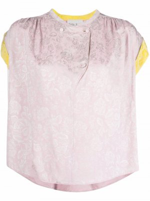 Floral-print tunic top Forte. Цвет: розовый