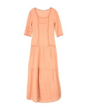 Длинное платье MYF. Цвет: абрикосовый