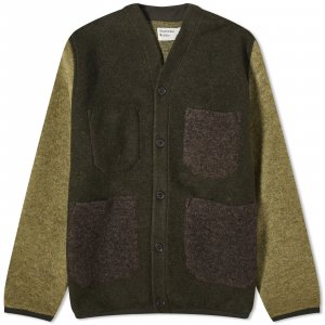 Кардиган Wool Fleece, цвет Mixed Olive Universal Works